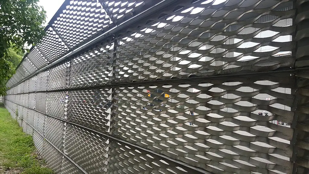 Architektonische Wanddekoration Metallgitter