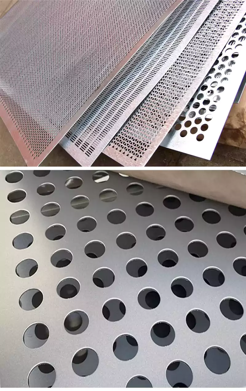 Perforierte Bleche aus Edelstahl